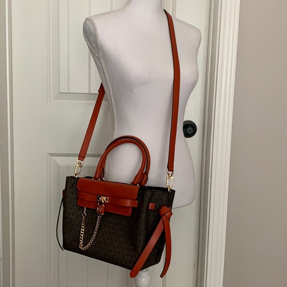 Michael Michael Kors Hamilton Legacy Small Logo Belted Satchel - Picture 16 of 16